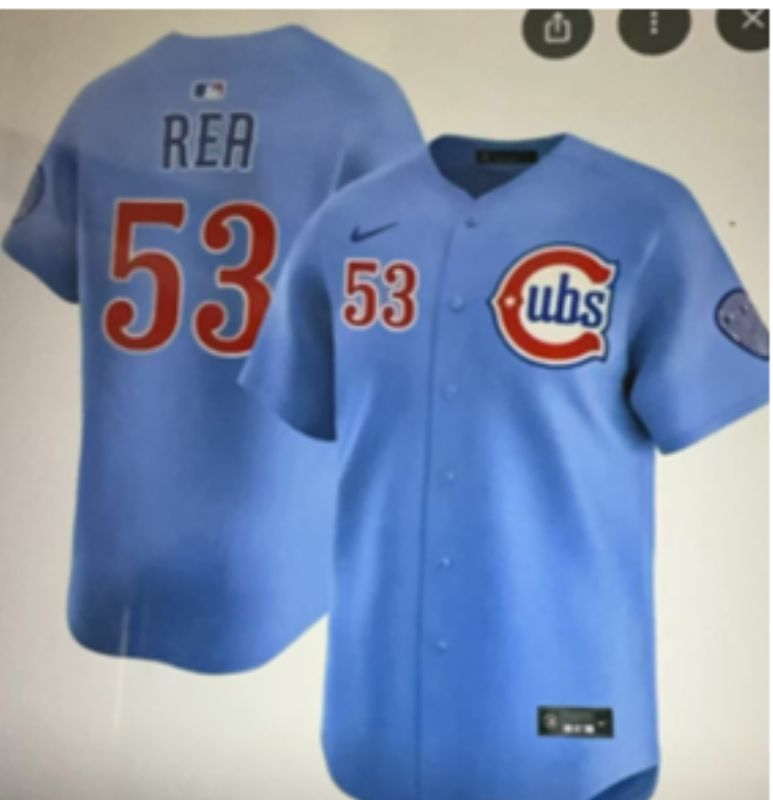 Men 2025 Chicago Cubs 53 Rea Light Blue Throwback Nike MLB Jersey style 002